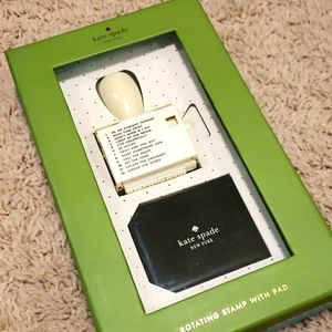 Kate Spade Stamp & Ink set